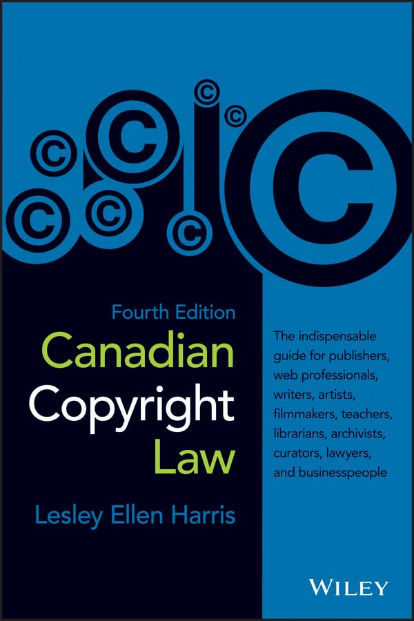 Canadian Copyright Law Hardcover