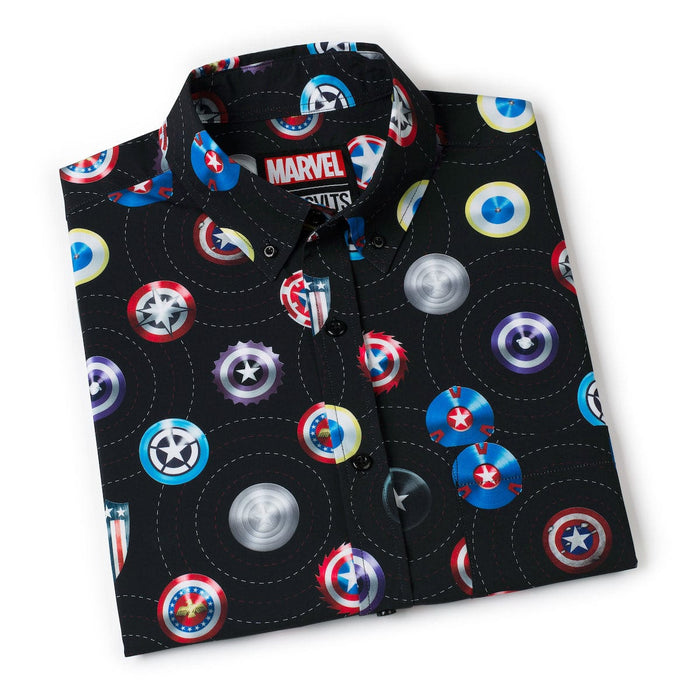 RSVLTS Marvel Short Sleeve Shirt Captain America "Wield the Shield" – KUNUFLEX Short Sleeve Shirt Captain America "Wield the Shield" – KUNUFLEX Short Sleeve Shirt