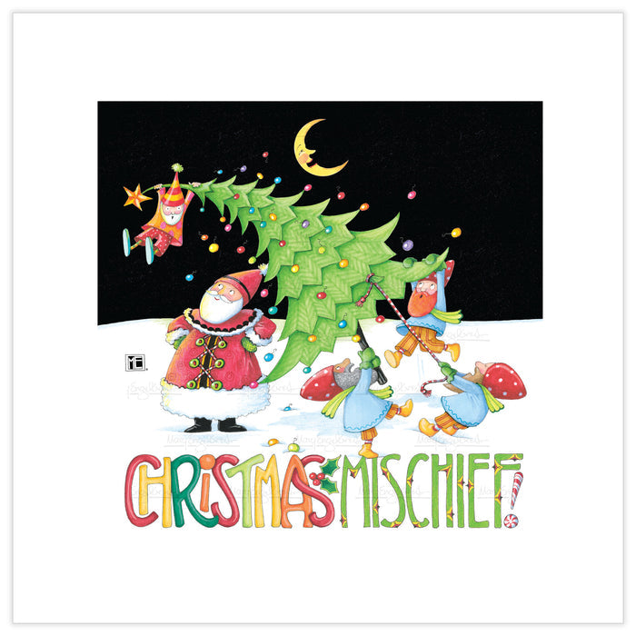 Chrismas Mischief Fine Art Print