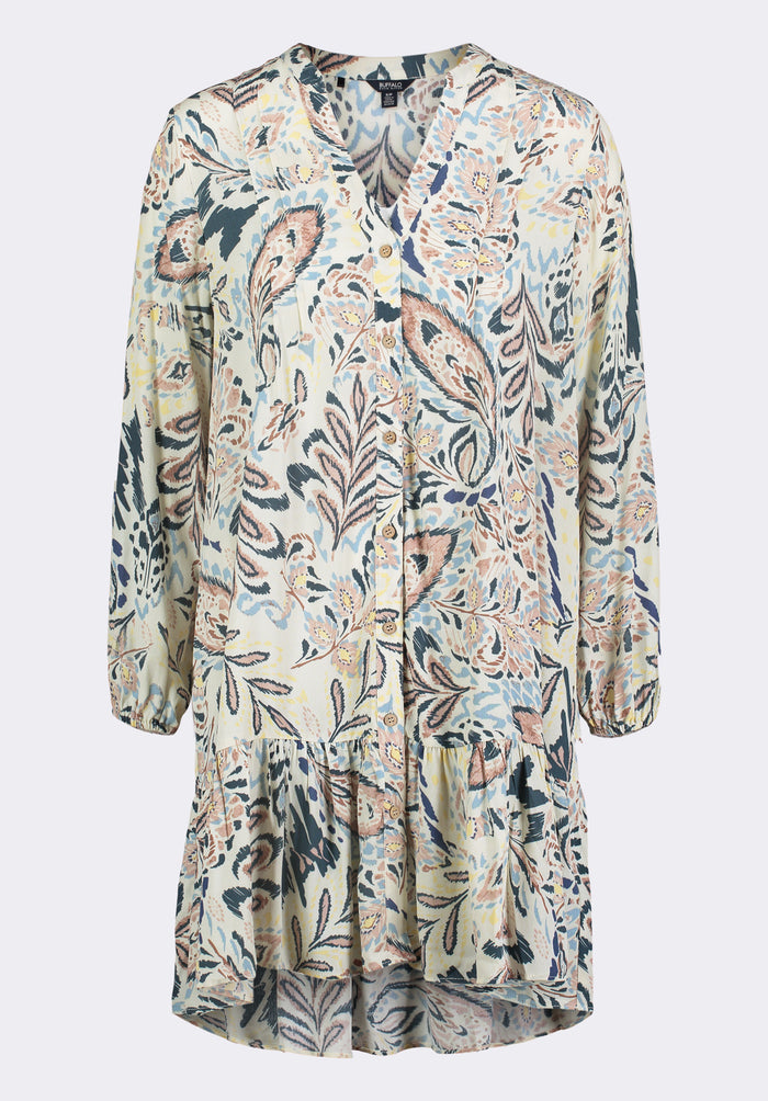 Buffalo Dresses White Woven Casual Dresses Relaxed-Fit Mini Dress