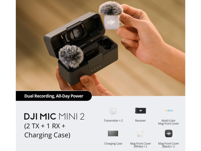 DJI Mic Mini 2 (2TX+1RX+Charging Case) | CP.RN.00000529.01