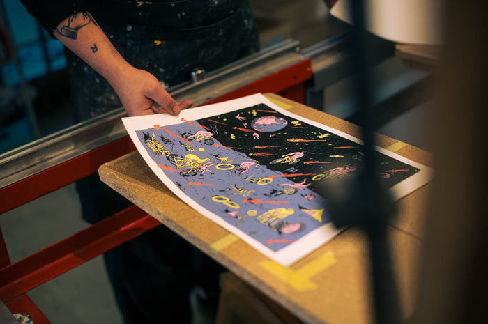 Ghooost x SW Silkscreen Print - After the Space Touring