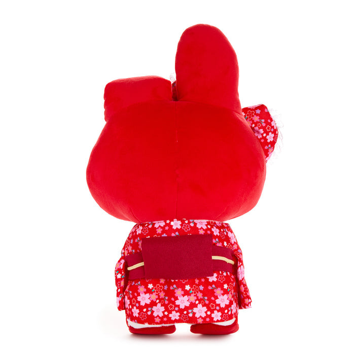My Melody 14" Red Standing Plush (Spring Kimono Series) Plush NAKAJIMA CORPORATION