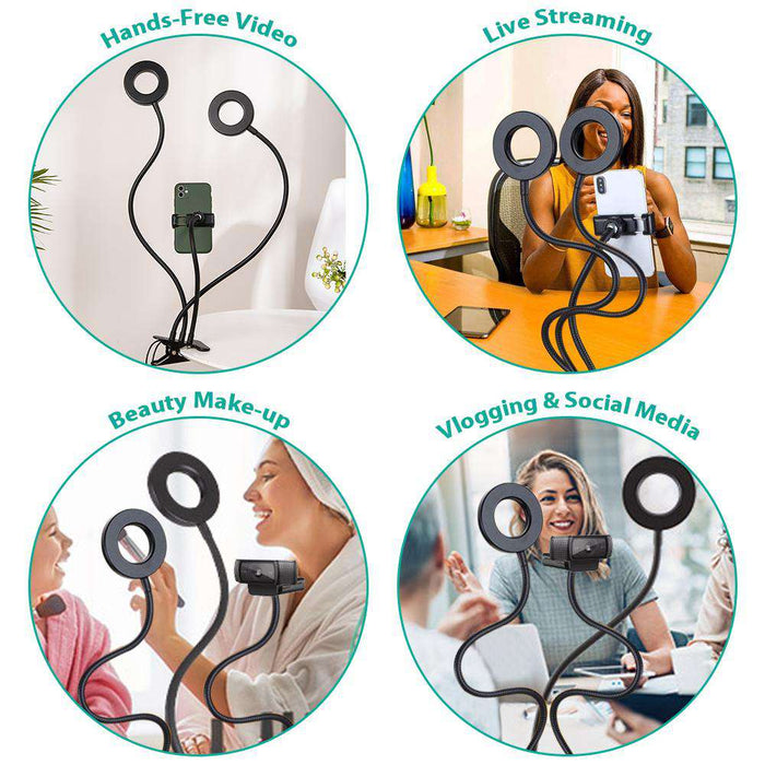 Four versatile applications: Hands-Free Video, Live Streaming, Beauty Makeup, Vlogging Social Media