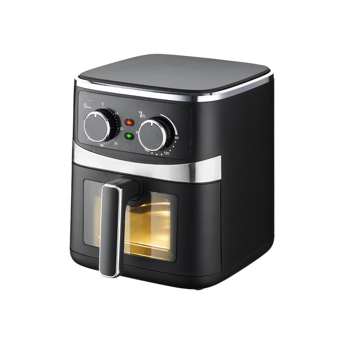 PowerPac Air Fryer 5.0L, Hot Air Flow, Heating Indicator Lights | Monitoring (PPAF656A)