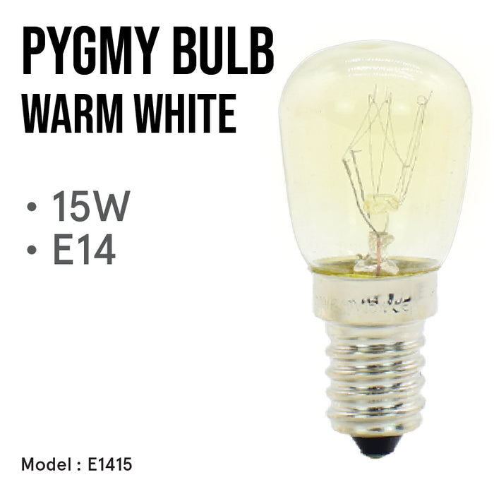 PowerPac Pygmy bulb 15W E14 , Bulb Replacement for Fridge, Salt lamp bulb (E1415)