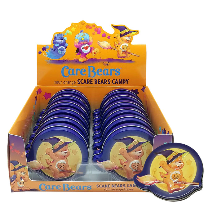 Scare Bear Sour Orange Candy Tin - 12 Count