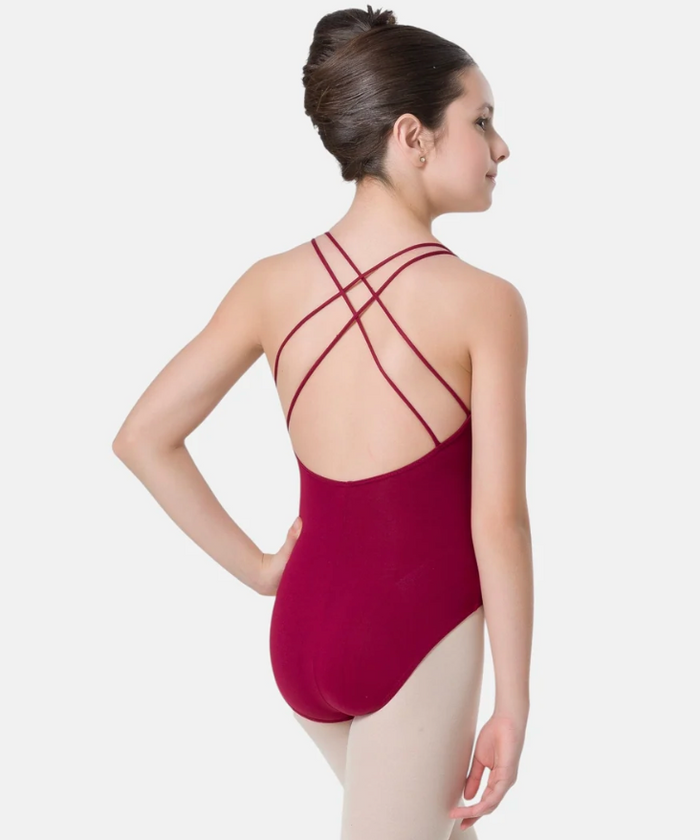 SL19 Lynn Child Double Cross Back Leotard