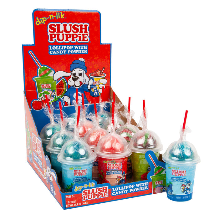 Slush Puppy Dip N LIk Bottles - 12ct