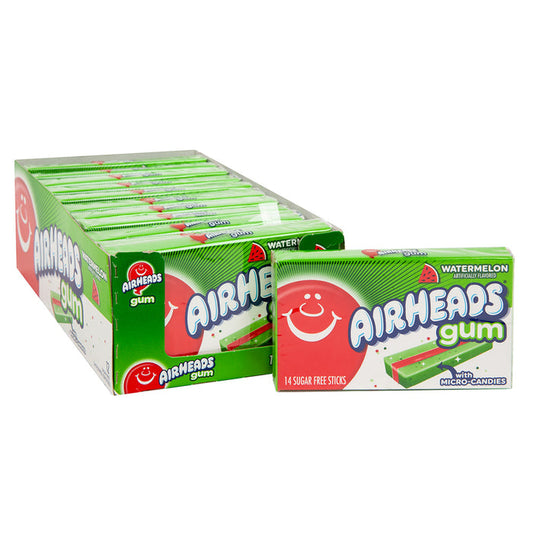 Airheads Gum Watermelon 14-pc - 12ct