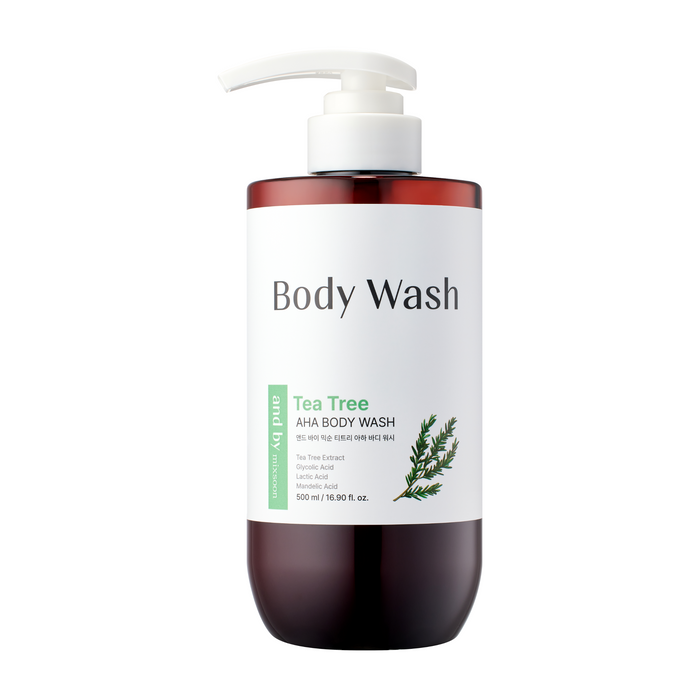 and by mixsoon Tea Tree AHA Body Wash