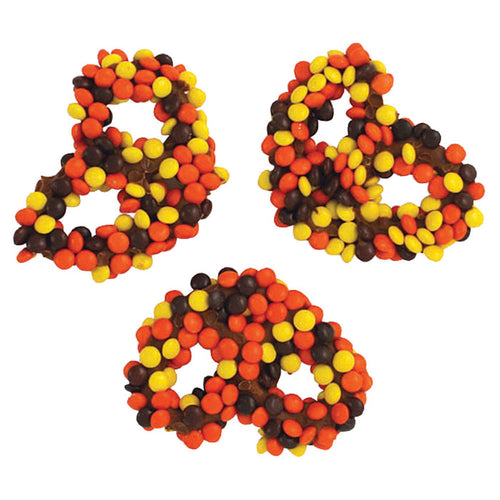 Asher's Reese's Pieces Milk Chocolate Covered Pretzel Candy - 6 LB