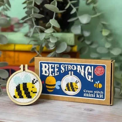 Bee Happy! Mini Matchbox Cross Stitch Kit