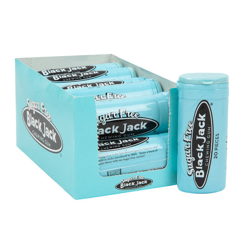 BlackJack Sugar Free Chewing Gum Tubes - 12 Count