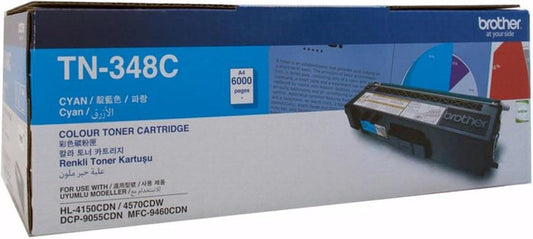 Brother TN348C AP Toner Cartridge Compatible With HL MFC Series 6000 Pages Cyan