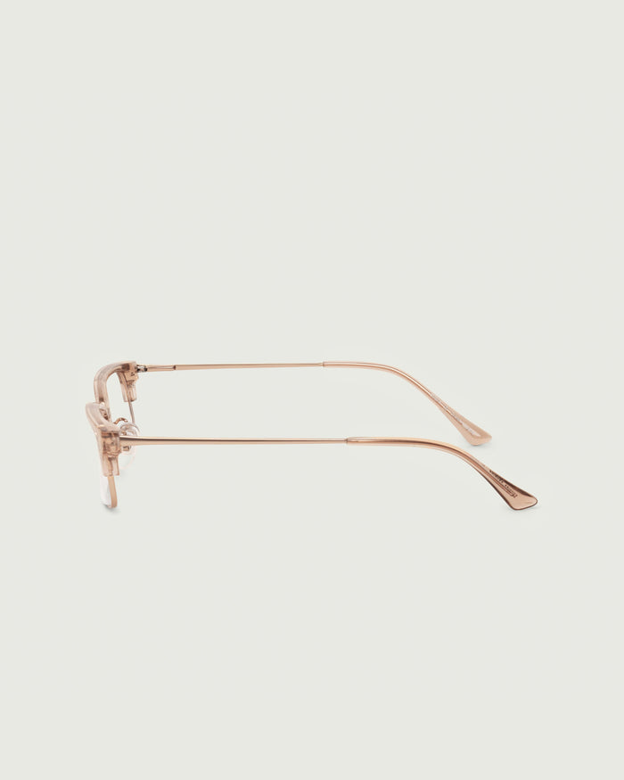 Sesame::Carson Eyeglasses rectangle Brown castor seed side