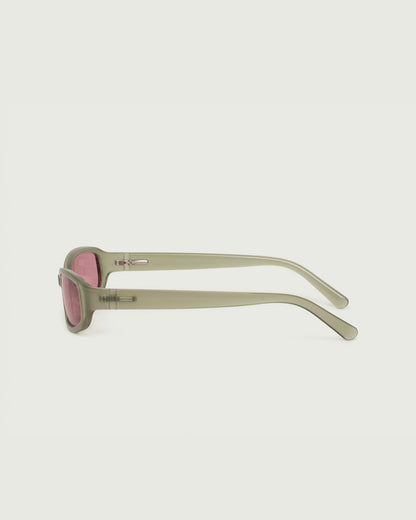 Aloe::Cece Sunglasses rectangle Green recycled polyester side