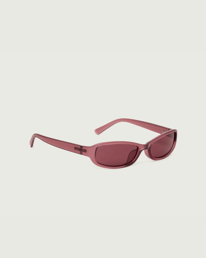 Anise::Cece Sunglasses rectangle Pink recycled polyester front diagonal