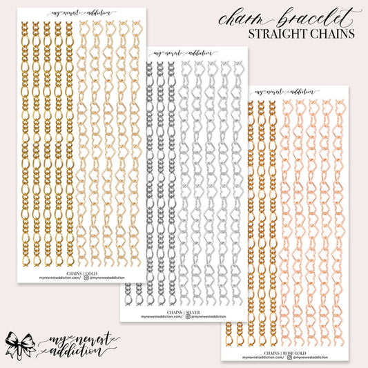Charm Bracelet | Straight Chains
