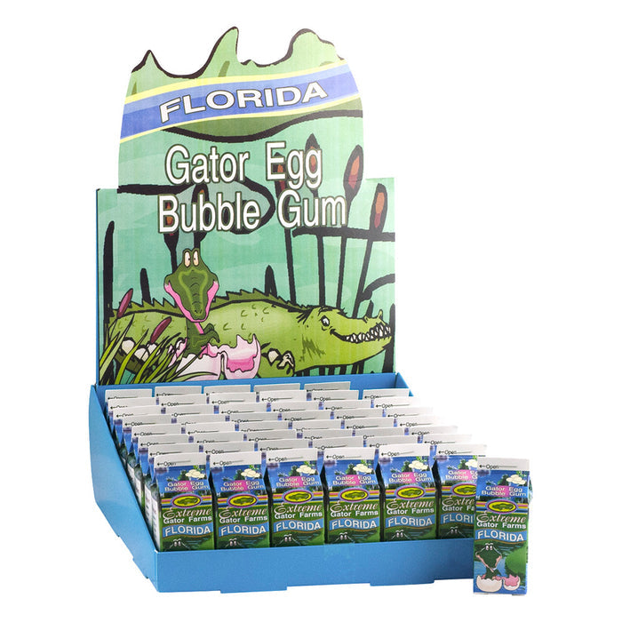 Citra Florida Gator Egg Bubble Gum Carton - 48 Count