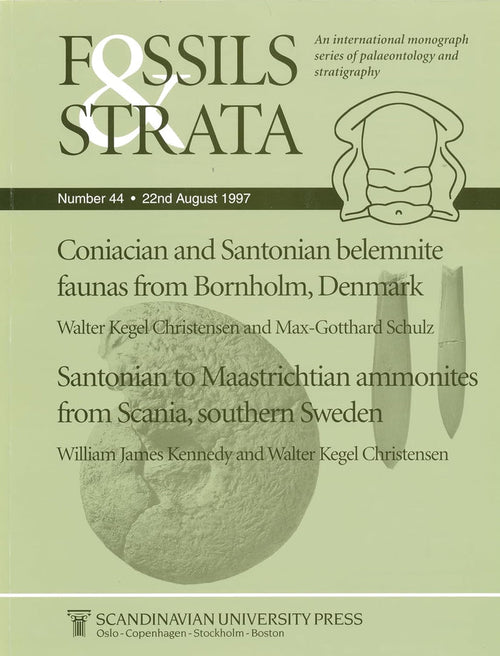 Coniacian And Santonian belemnite faunas from Bornholm, Denmark / Santonian To Maastrichtian Ammonites From Scania, Southern Sweden: 44 Paperback