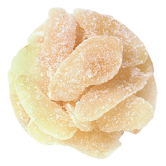 Crystallized Sliced Ginger Candy Sugar Coated Bulk - 11 LB