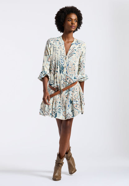 Buffalo Dresses White Woven Casual Dresses Relaxed-Fit Mini Dress