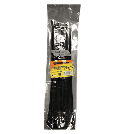 Diesel Tool Nylon Cable Tie Black 12 Inches - AMA104 Mega