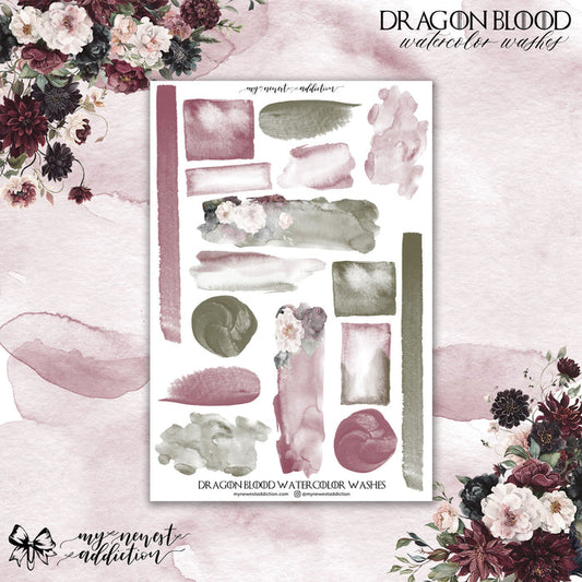 Dragon Blood Watercolor Washes