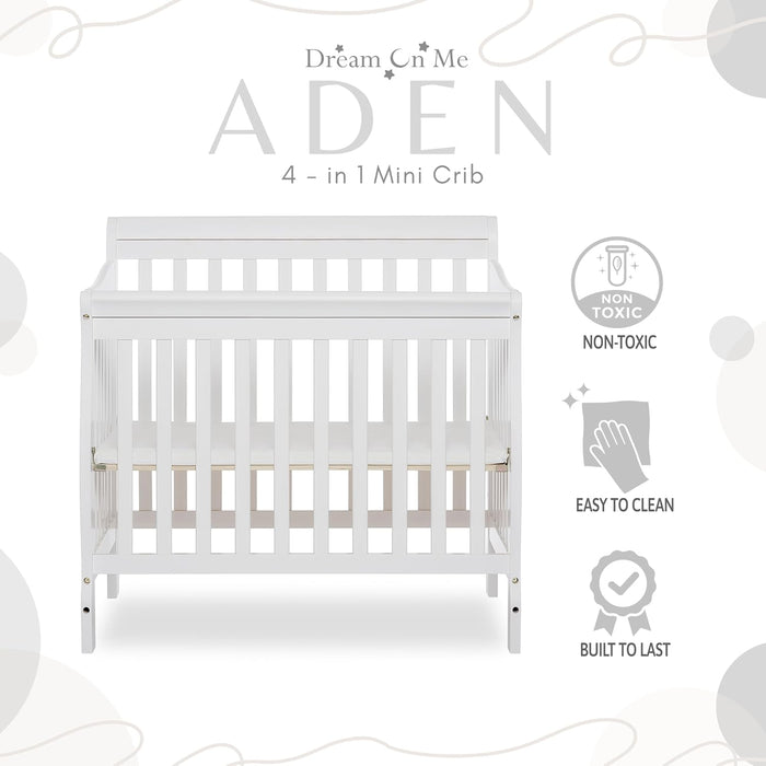 Dream On Me 4in1 Aden Convertible Mini Crib