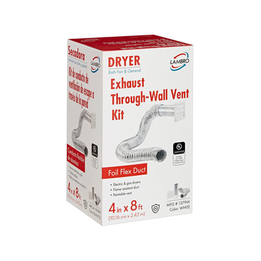 Dryer Duct Louvered Vent Kit - EZF044 / 60593 -  #1379W MEGA
