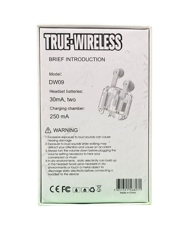 DW09 Wireless Earbuds Off White