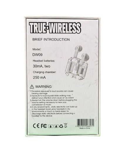 DW09 Wireless Earbuds Off White