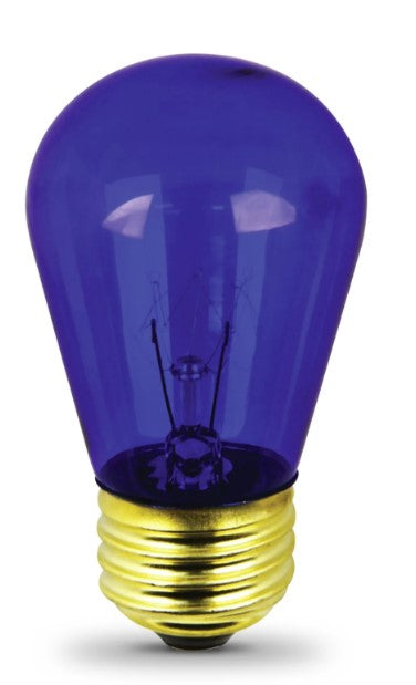 Feit Electric 11W Blue S14 Sign Bulb-Perfect for string lights, signs, patios, and parties.-11S14/TB-130 mega