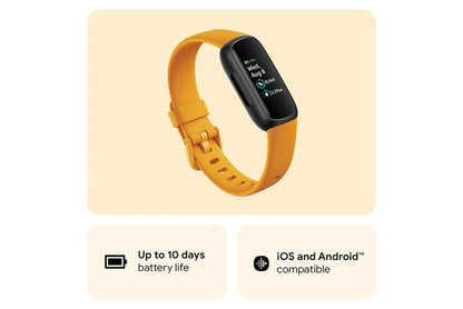 Fitbit Inspire 3 Fitness Tracker - Black/Morning Glow | 79-FB424BKYW
