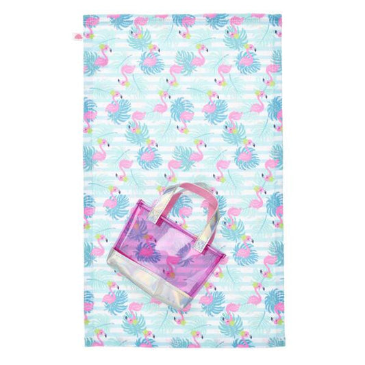 Flamingo Beach Towel and Beach Bag - Build-A-Bear Workshop Australia