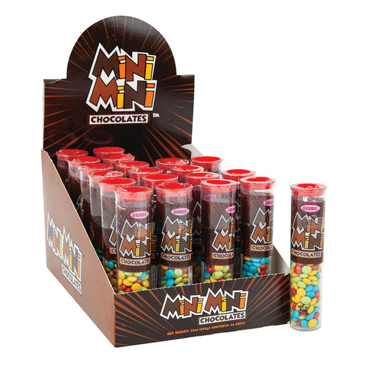 Gerrit Verburg Mini Mini Chocolate Candy Tubes - 24 Count