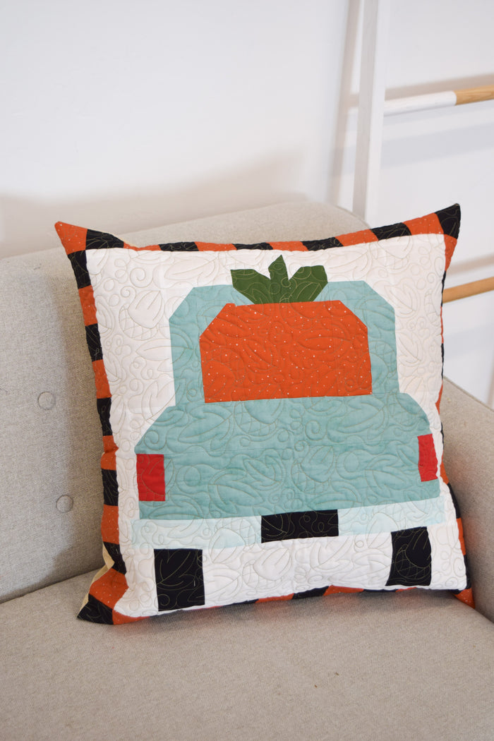 Giant Pumpkin Harvest Pillow Fabric Kit