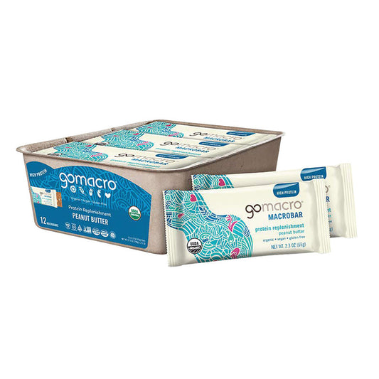 Go Macro Peanut Butter Protein Bars - 12 Count 2.3 OZ