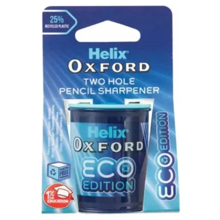 Helix, Oxford Pencil Sharpener, Double Hole Barrel - 5060375970044 Pie's Variety Store