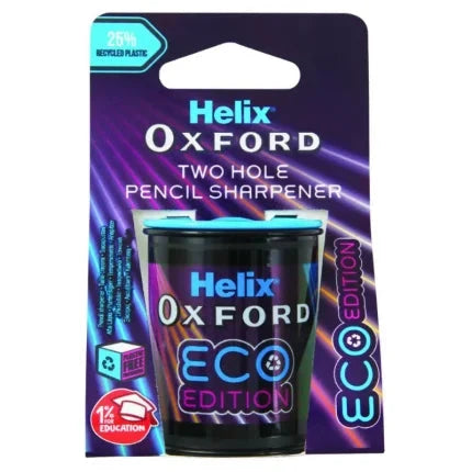Helix, Oxford Pencil Sharpener, Double Hole Barrel - 5060375970044 Pie's Variety Store