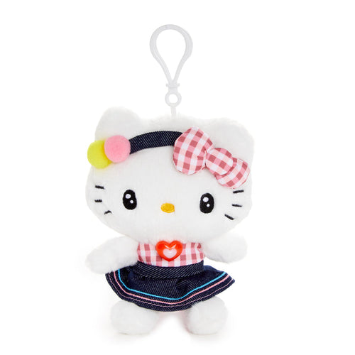 Hello Kitty Mascot Clip (Retro Denim Series) Accessory NAKAJIMA CORPORATION