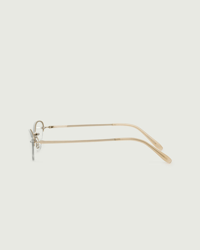 Tinsel::Holly Eyeglasses cateye Gold stainless steel side