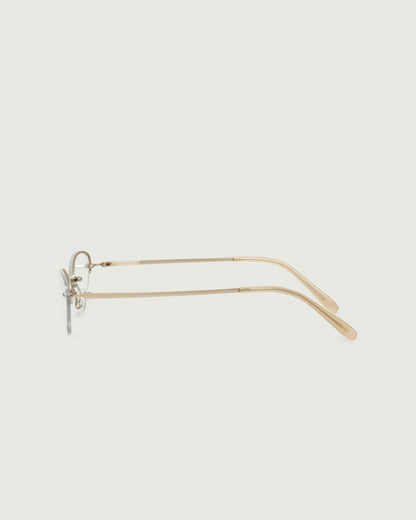 Tinsel::Holly Eyeglasses cateye Gold stainless steel side