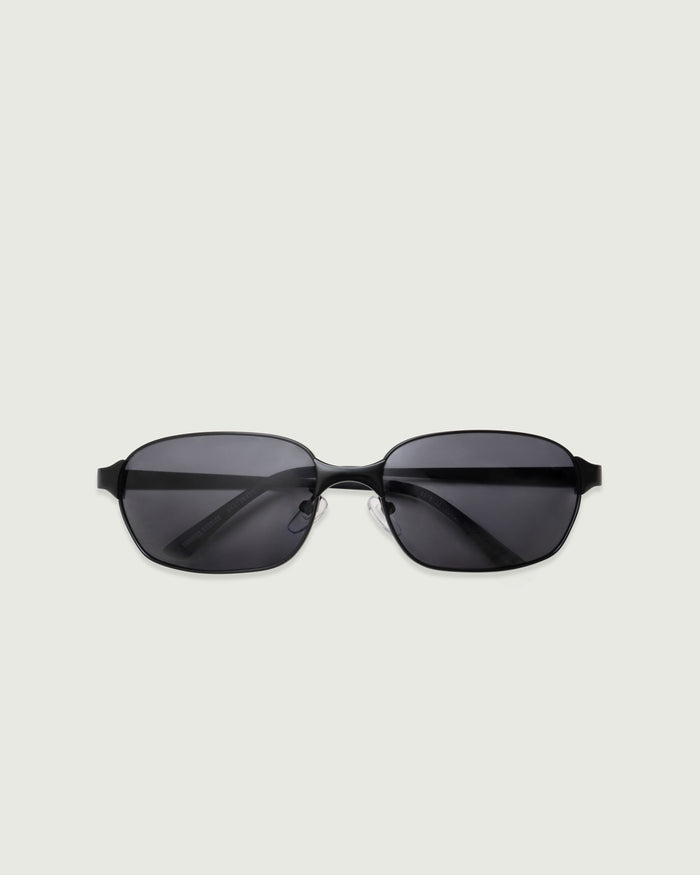 Charcoal Polarized::Hunter Sunglasses rectangle Black metal top