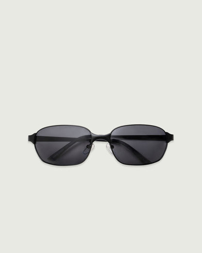 Charcoal Polarized::Hunter Sunglasses rectangle Black metal top