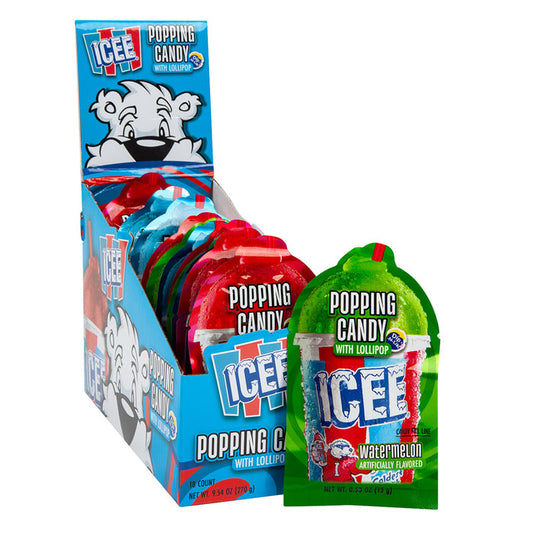 ICEE Popping Candy with Lollipop - 18ct