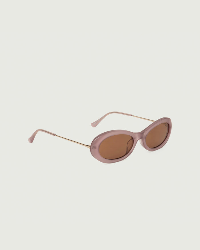 Fig::Jackie Sunglasses oval Purple acetate front diagonal