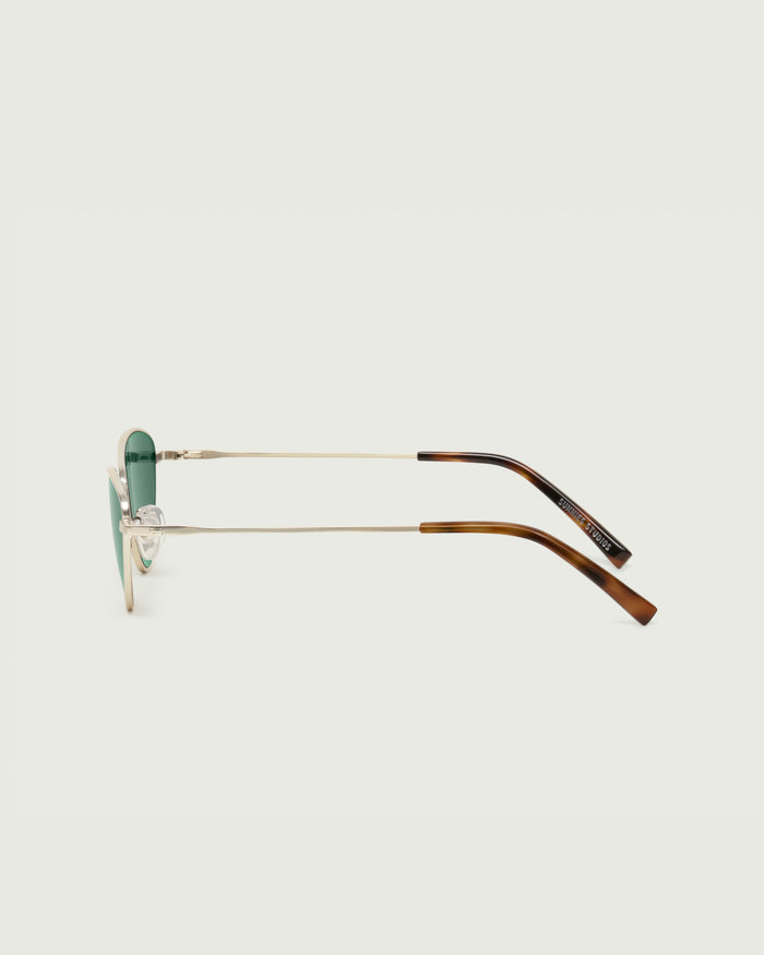Tinsel::Lou Sunglasses cateye Gold metal side