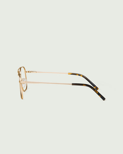 Tinsel::Malcom Anti-Radiation Glasses pilot gold recycled polyester side